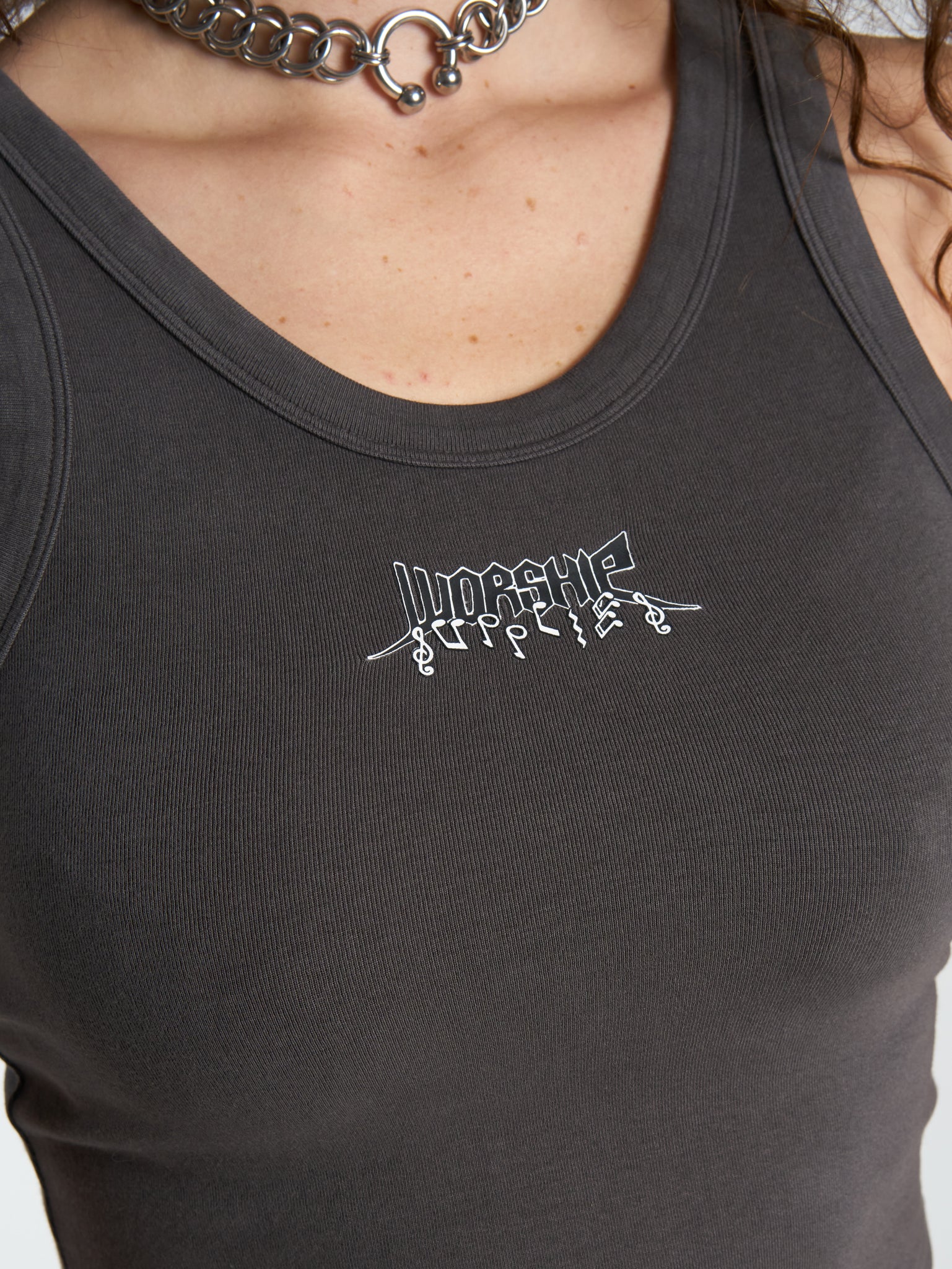 Swan Lake Curve Tank - Worn Black - Image 5