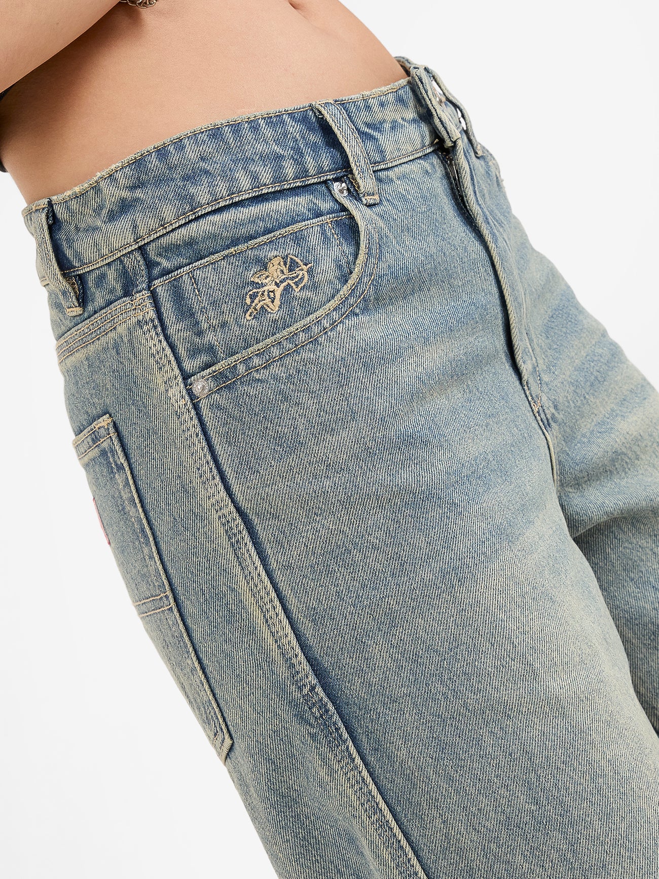 Sweeper Wide Leg Jean - Garbage Grime Blue - Image 6