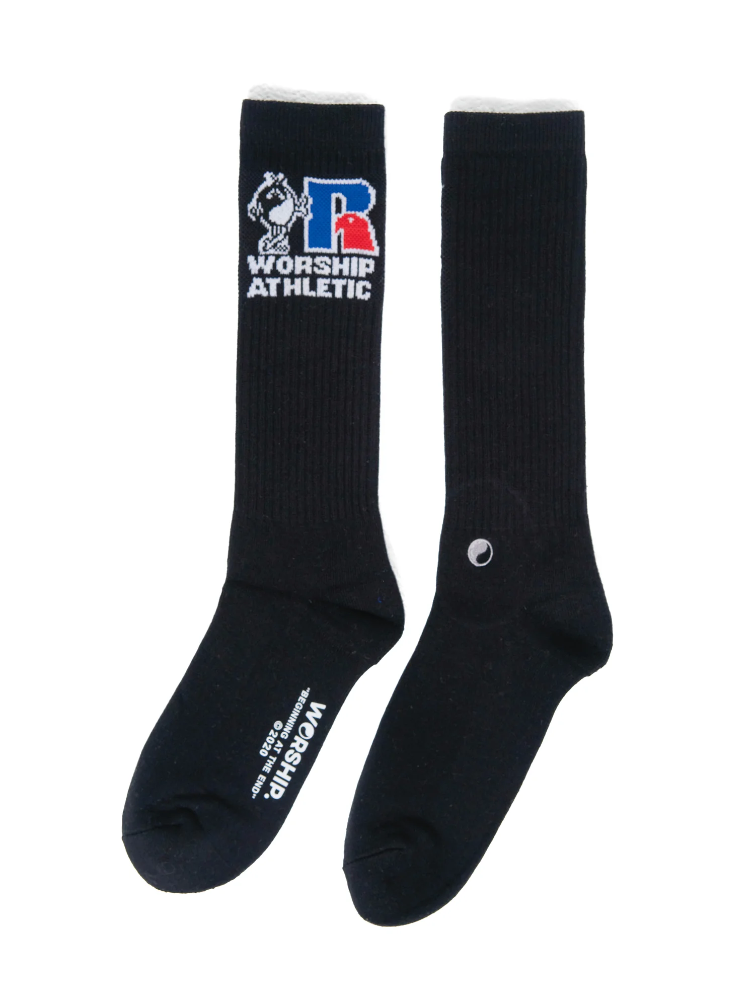 Team Spirit 3 Pack Socks - Black-White-Levitation Blue - Image 4