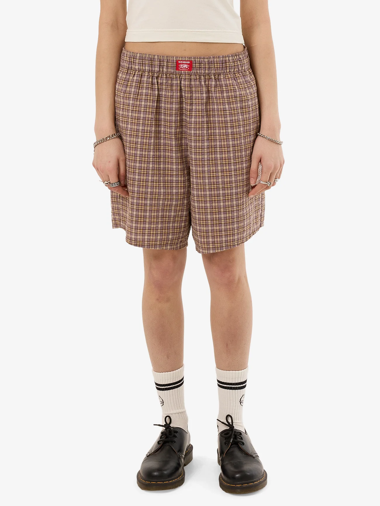 Tempation Long Boxer Shorts - Purple Reign