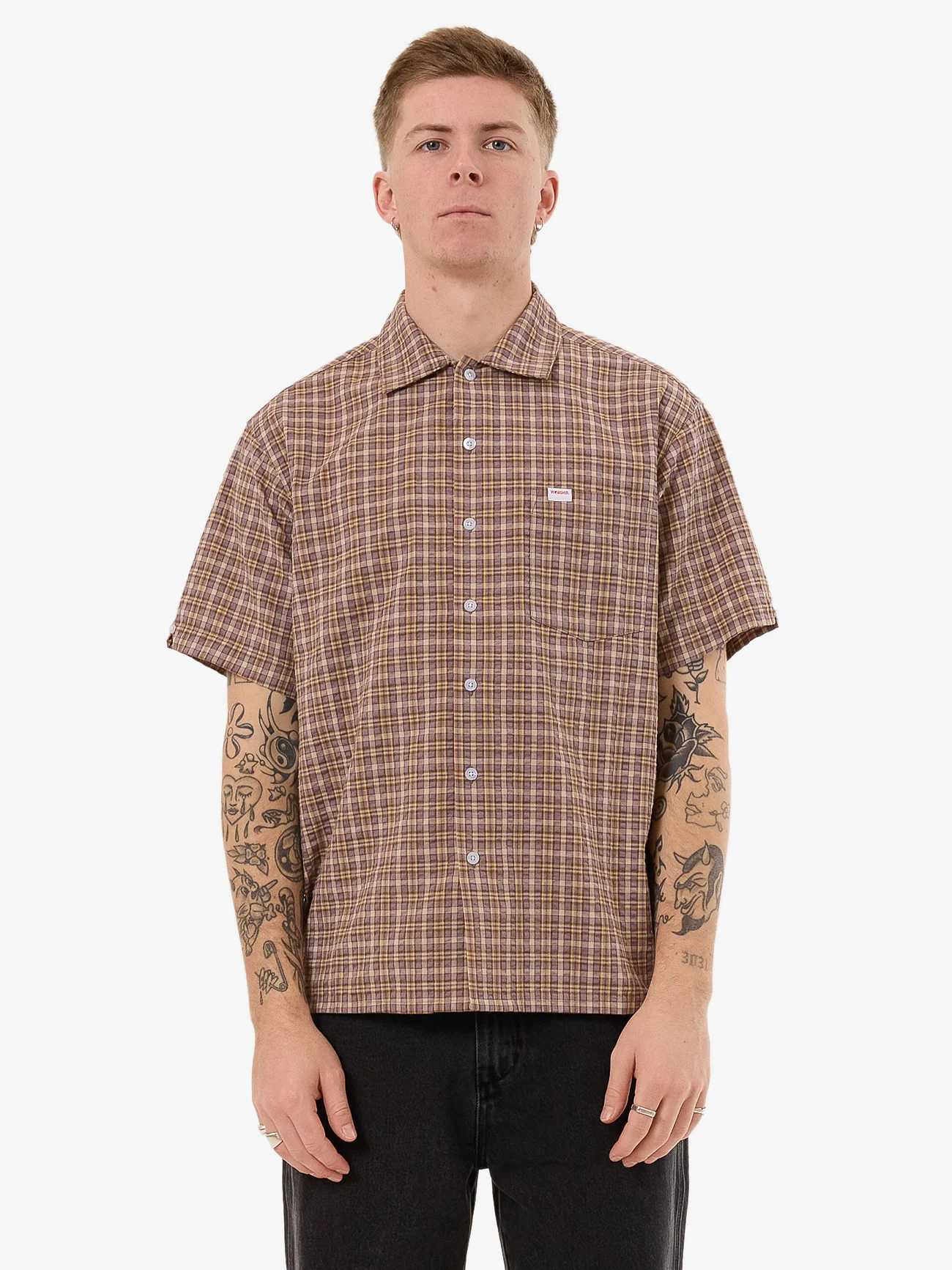 Temptation Short Sleeve Shirt - Purple Reign