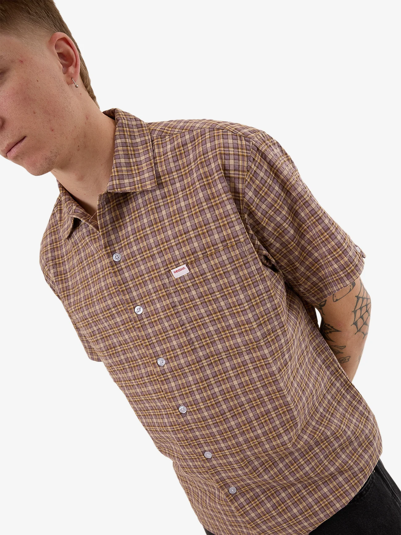 Temptation Short Sleeve Shirt - Purple Reign - Image 7