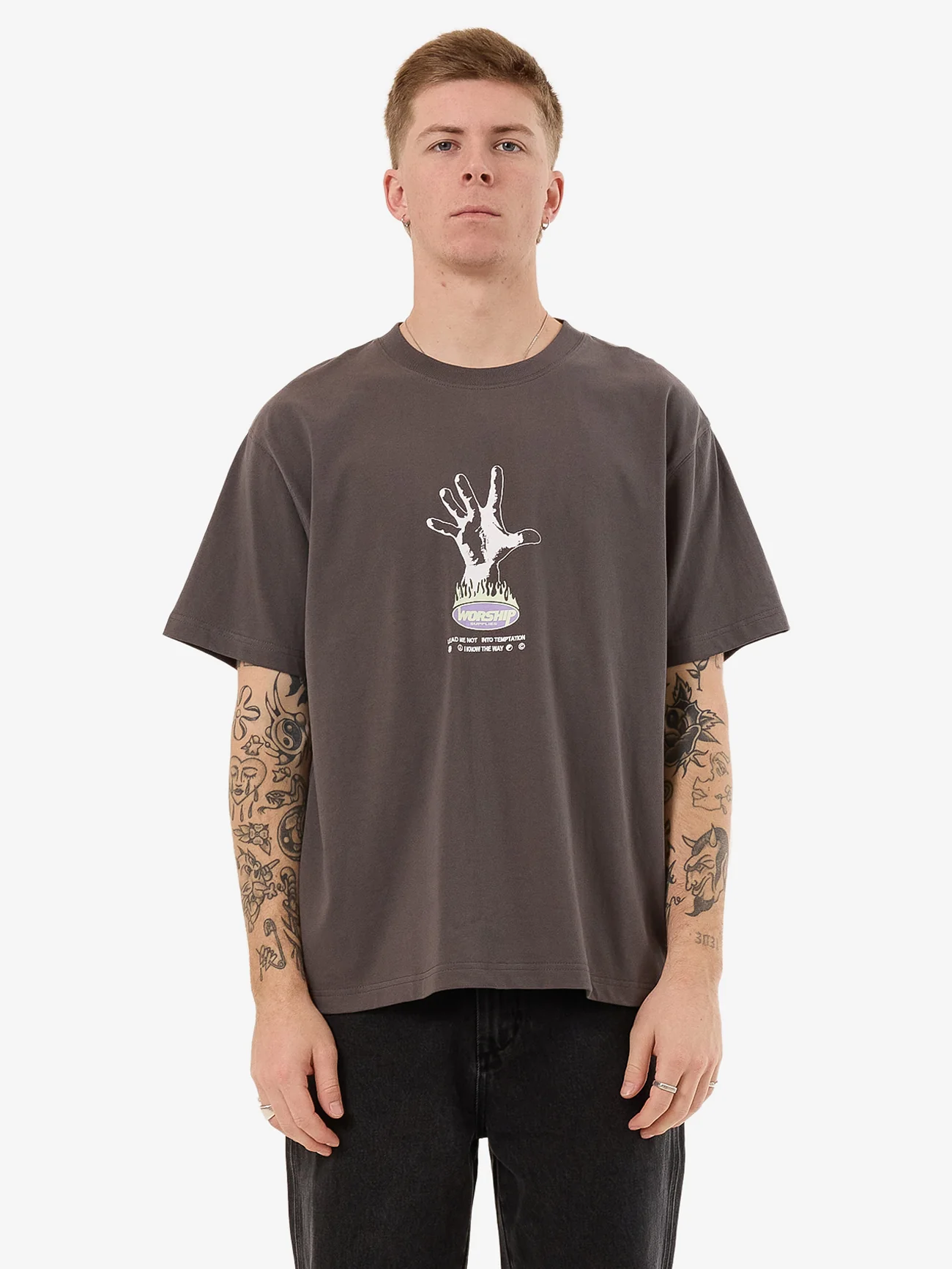 Temptation Tee - Worn Black