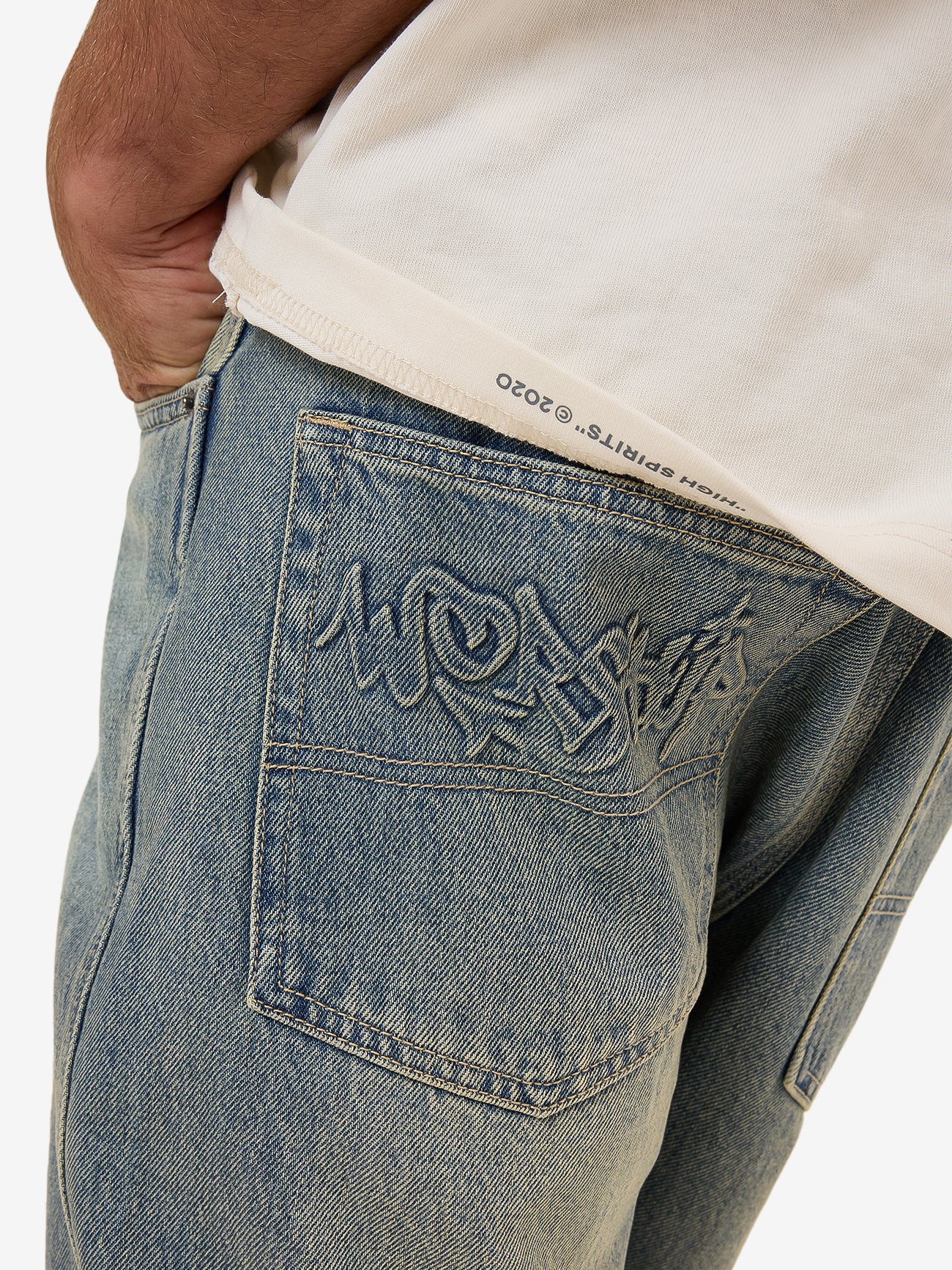 Throws Big Lounger Jean - Garage Grime Blue - Image 3