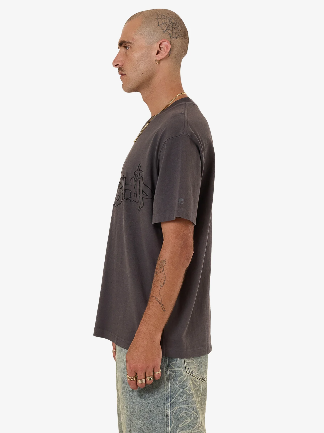Throws Tee - Worn Black - Image 6