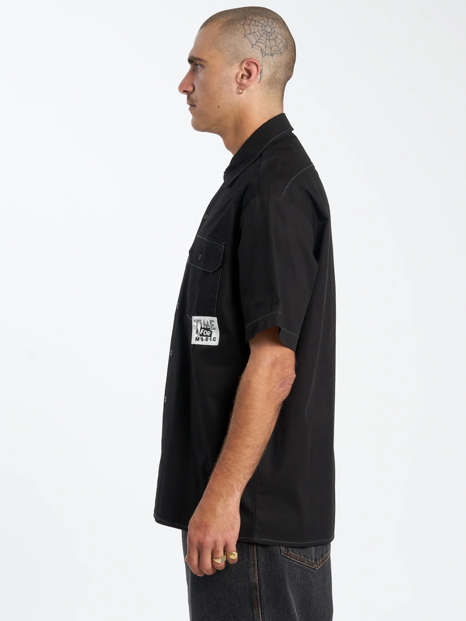 Time for Magic Work Shirt - Black - Image 3