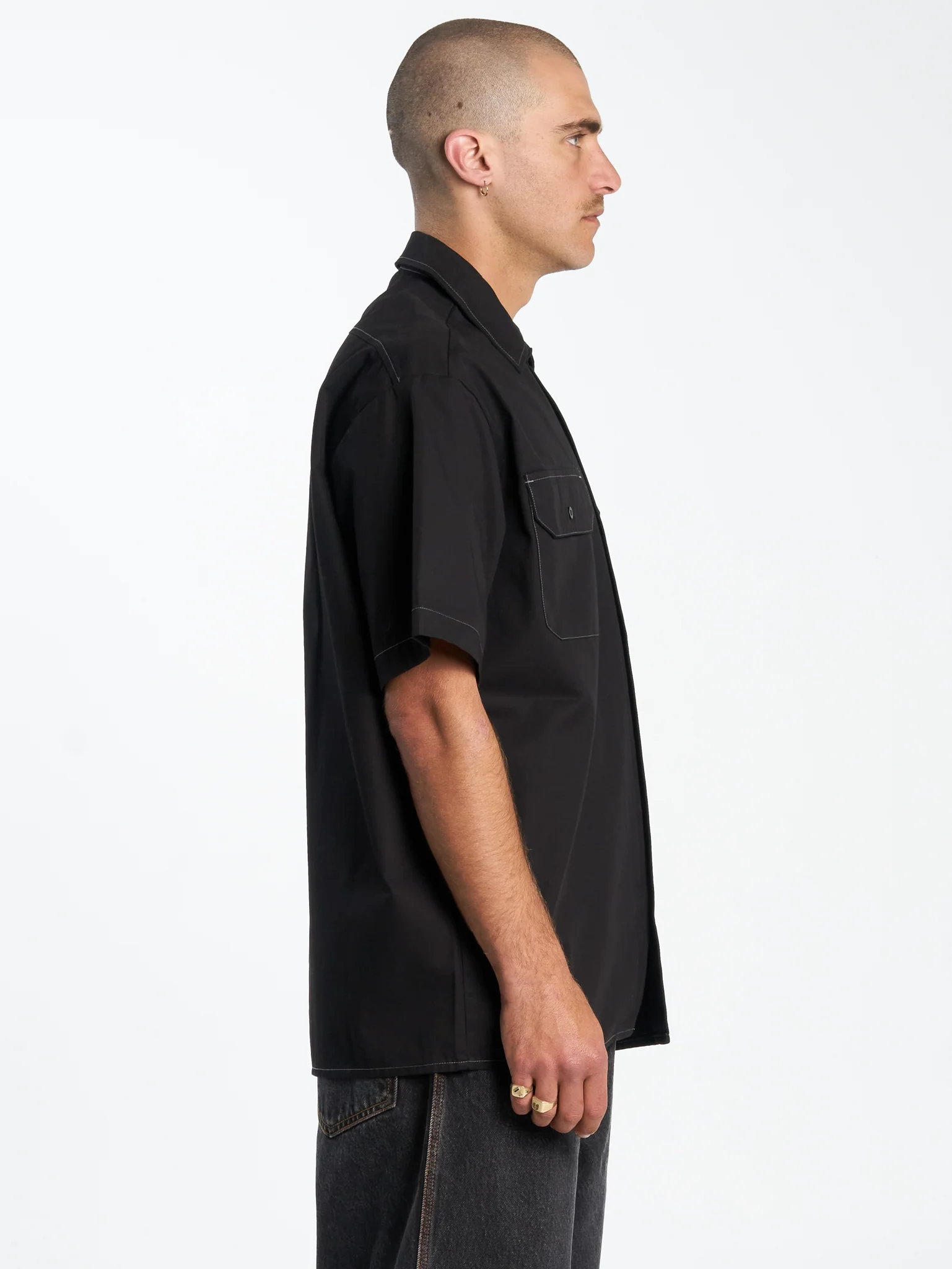 Time for Magic Work Shirt - Black - Image 4