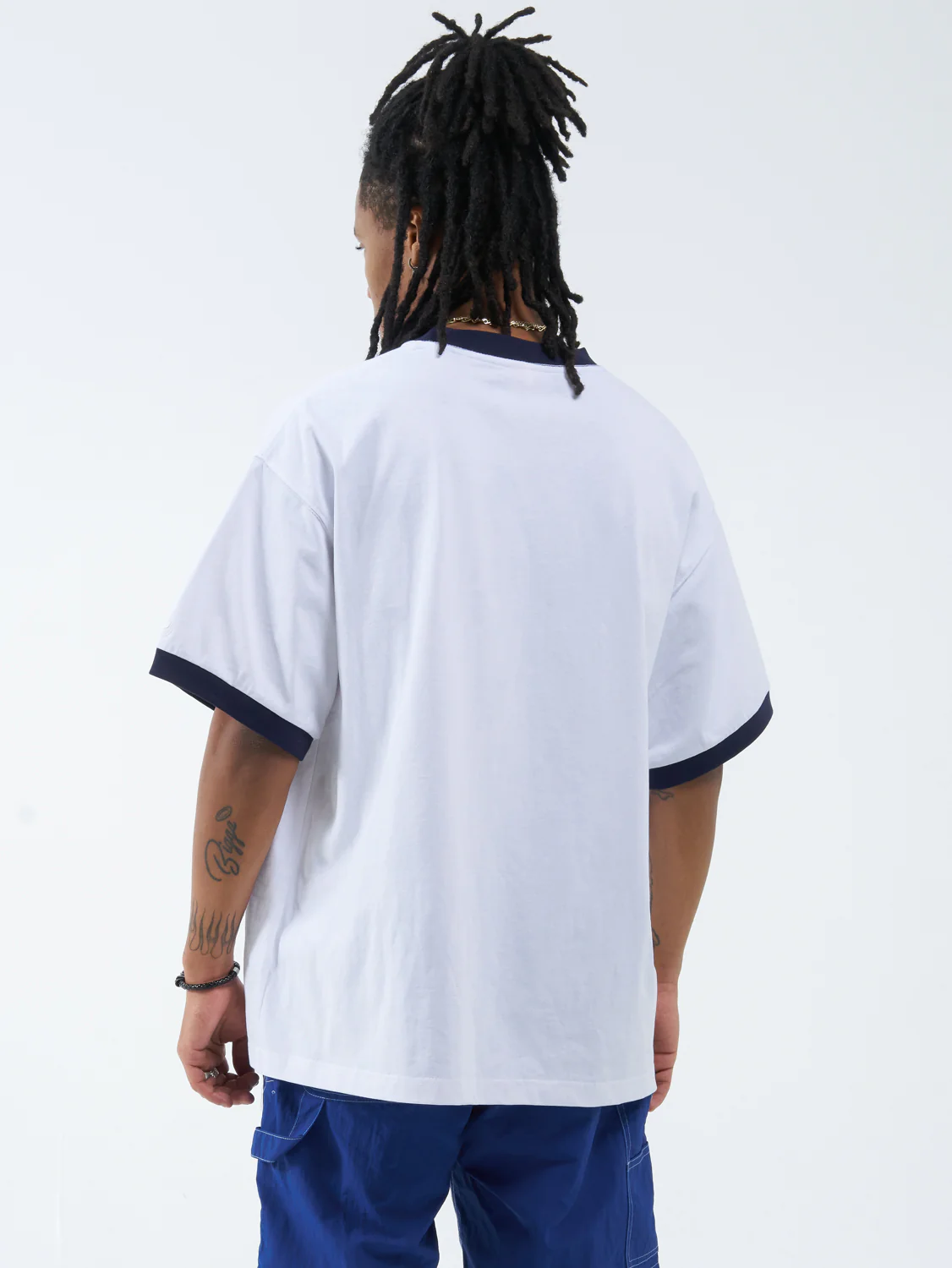 Tommy Two Box Fit Oversize Ringer Tee - White - Image 4