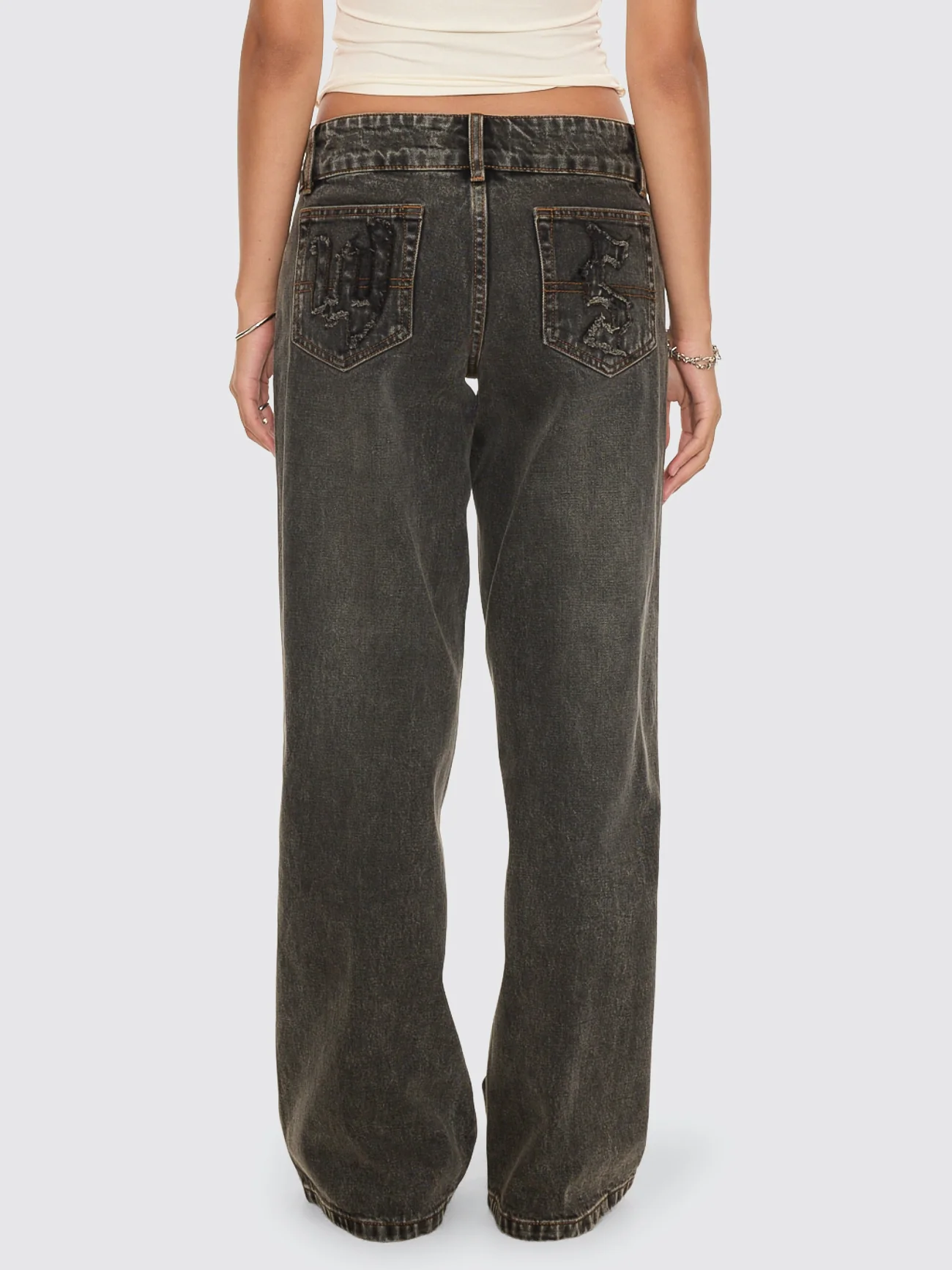 Trudge Baggy Low Rider Jean - Dirty Black - Image 5