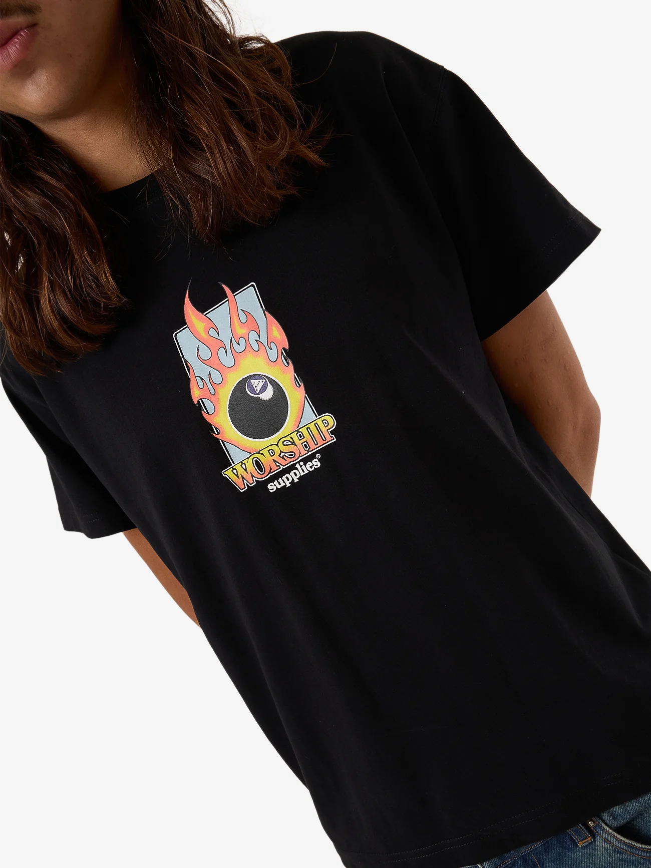 Try Again Fitted Tee - Black - Image 6