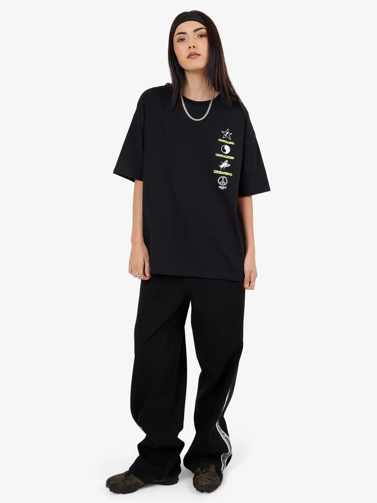 Unqualified Relaxed Fit Tee - Black - Image 4