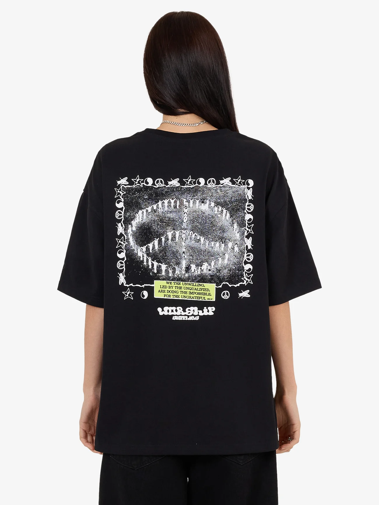 Unqualified Relaxed Fit Tee - Black - Image 6