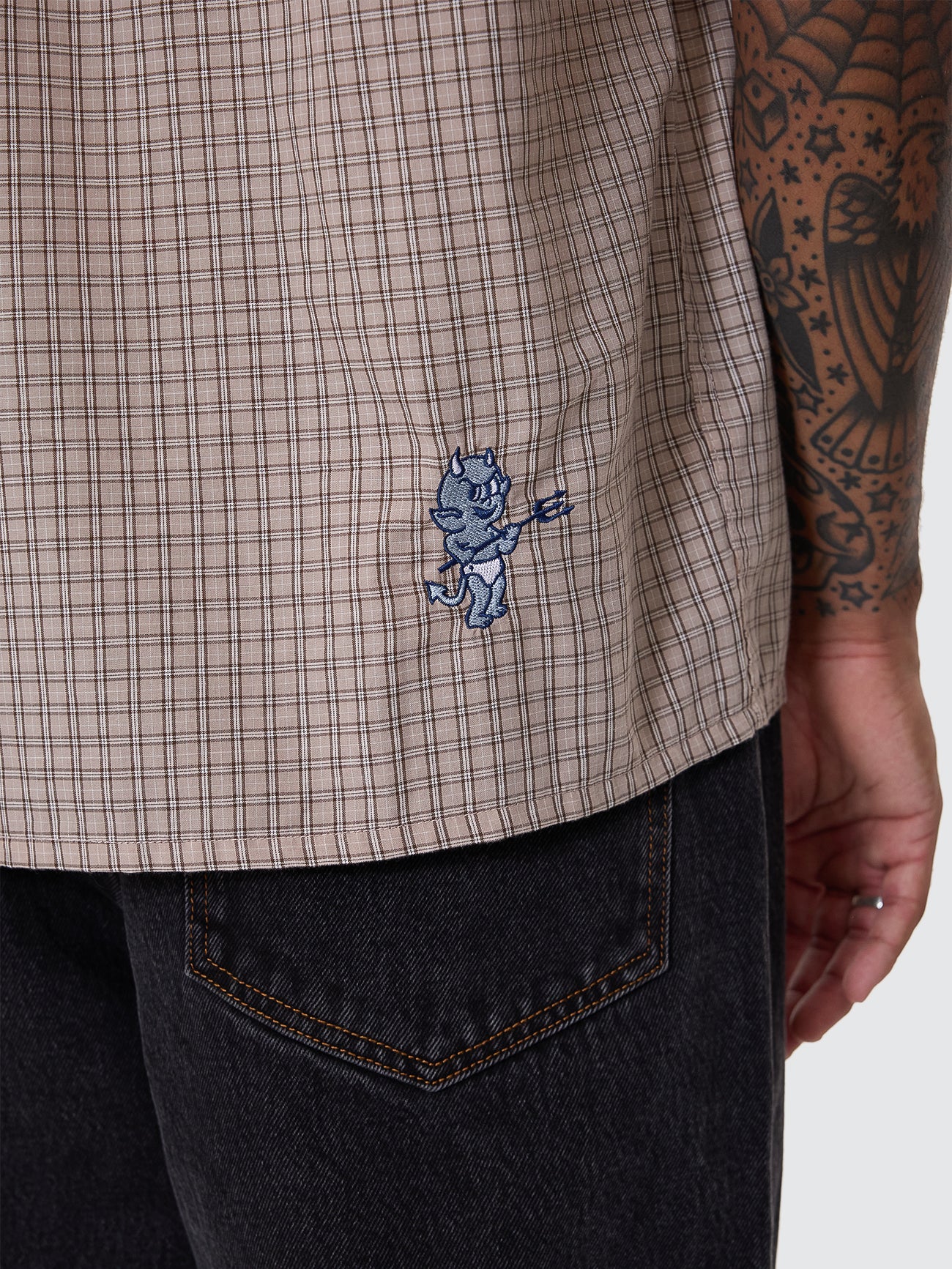 Walk In Short Sleeve Shirt - Tan - Image 10