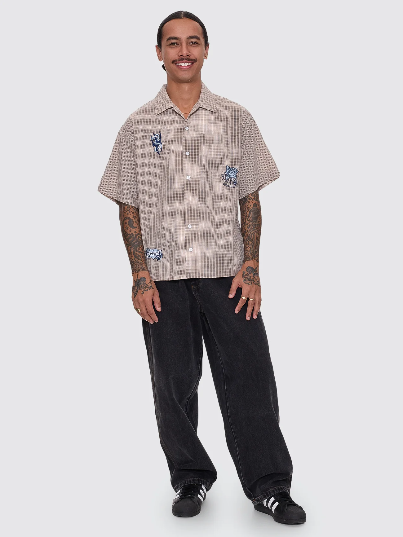 Walk In Short Sleeve Shirt - Tan - Image 4