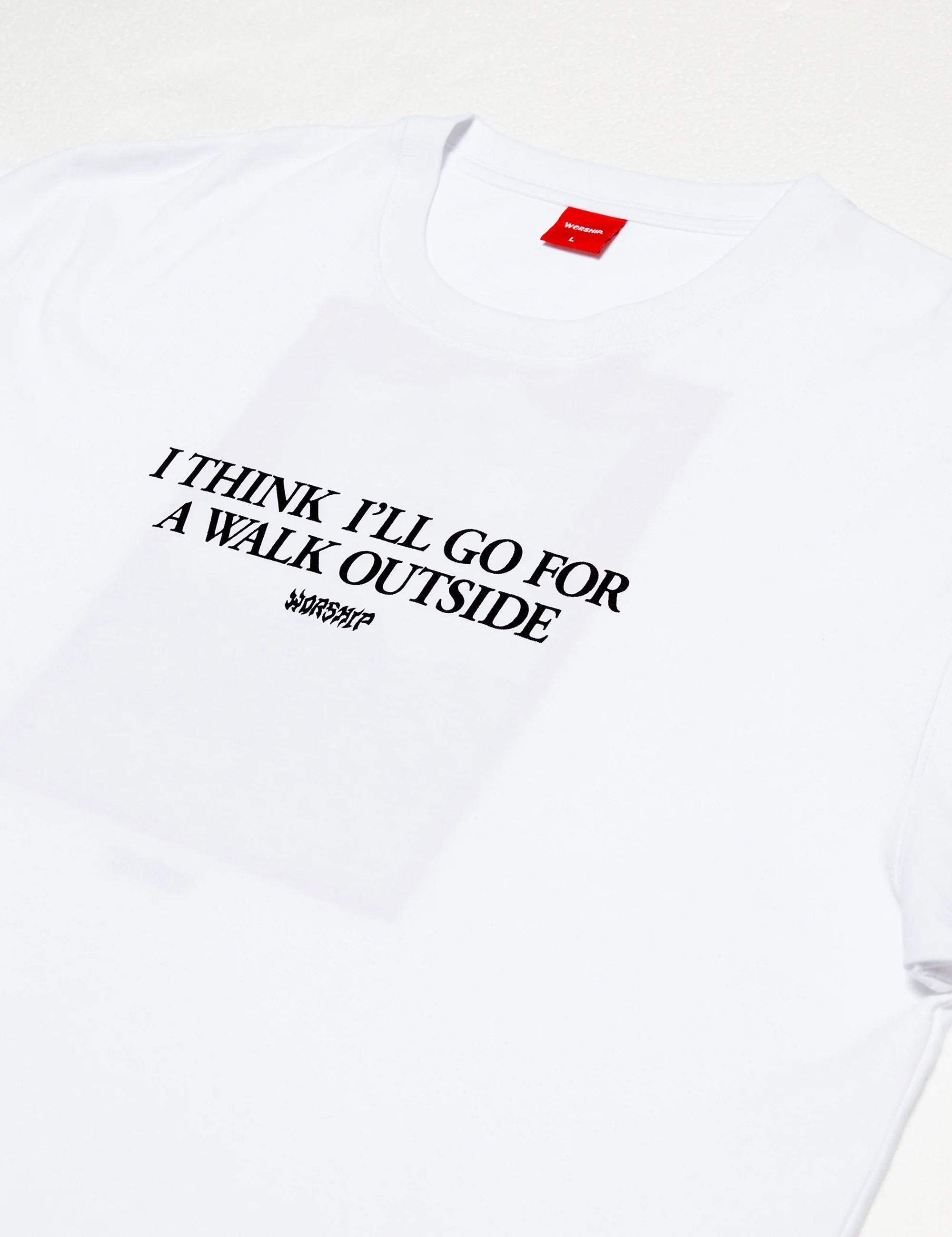 Walk Outside Tee - White - Image 3