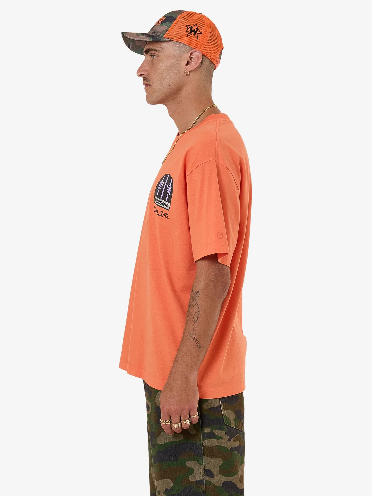 Warnings Tee - County Orange - Image 6