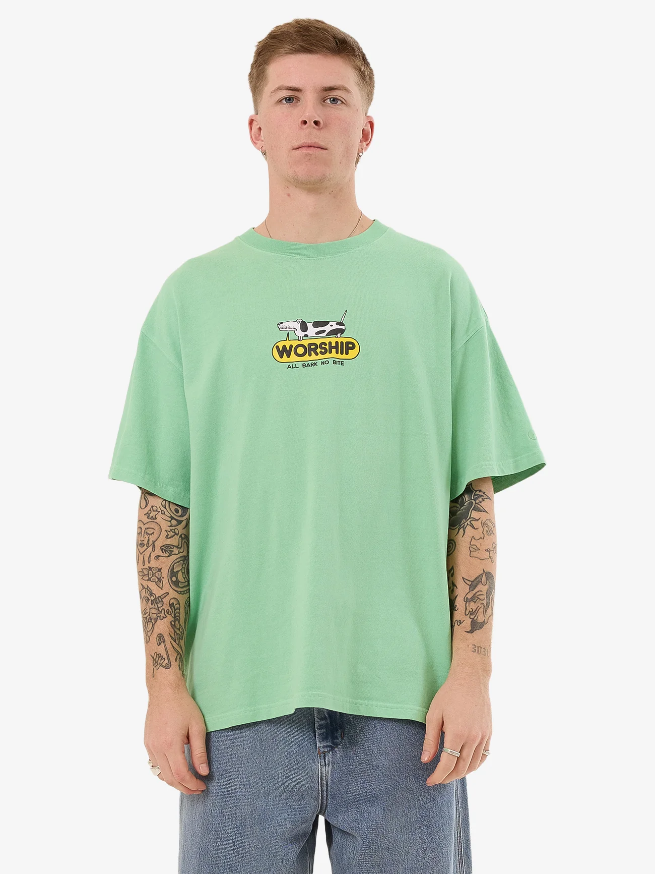 Watchdog Oversize Tee - Matcha