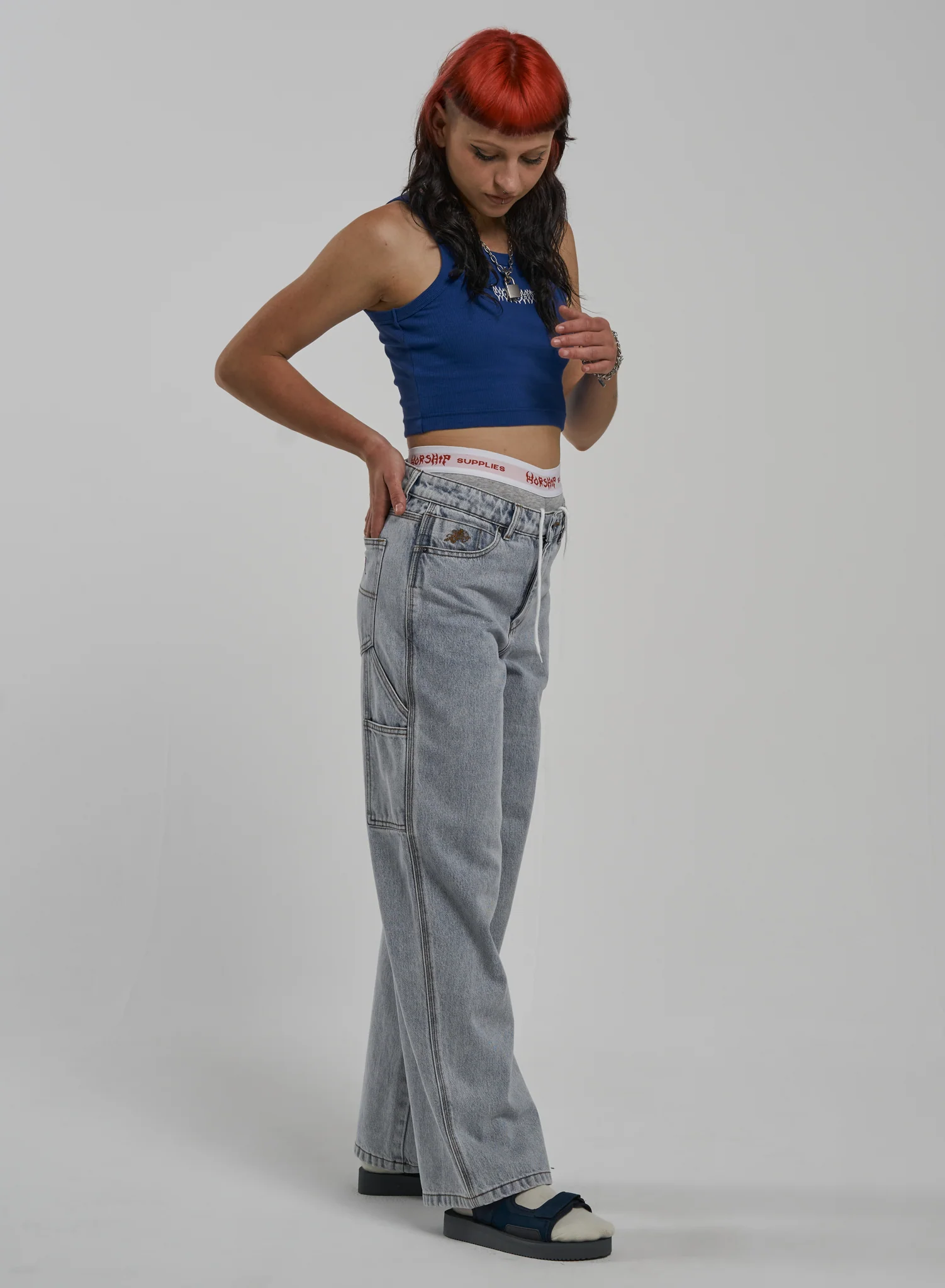 Worship Carpenter Jean - Raged Blue Fade - Image 5