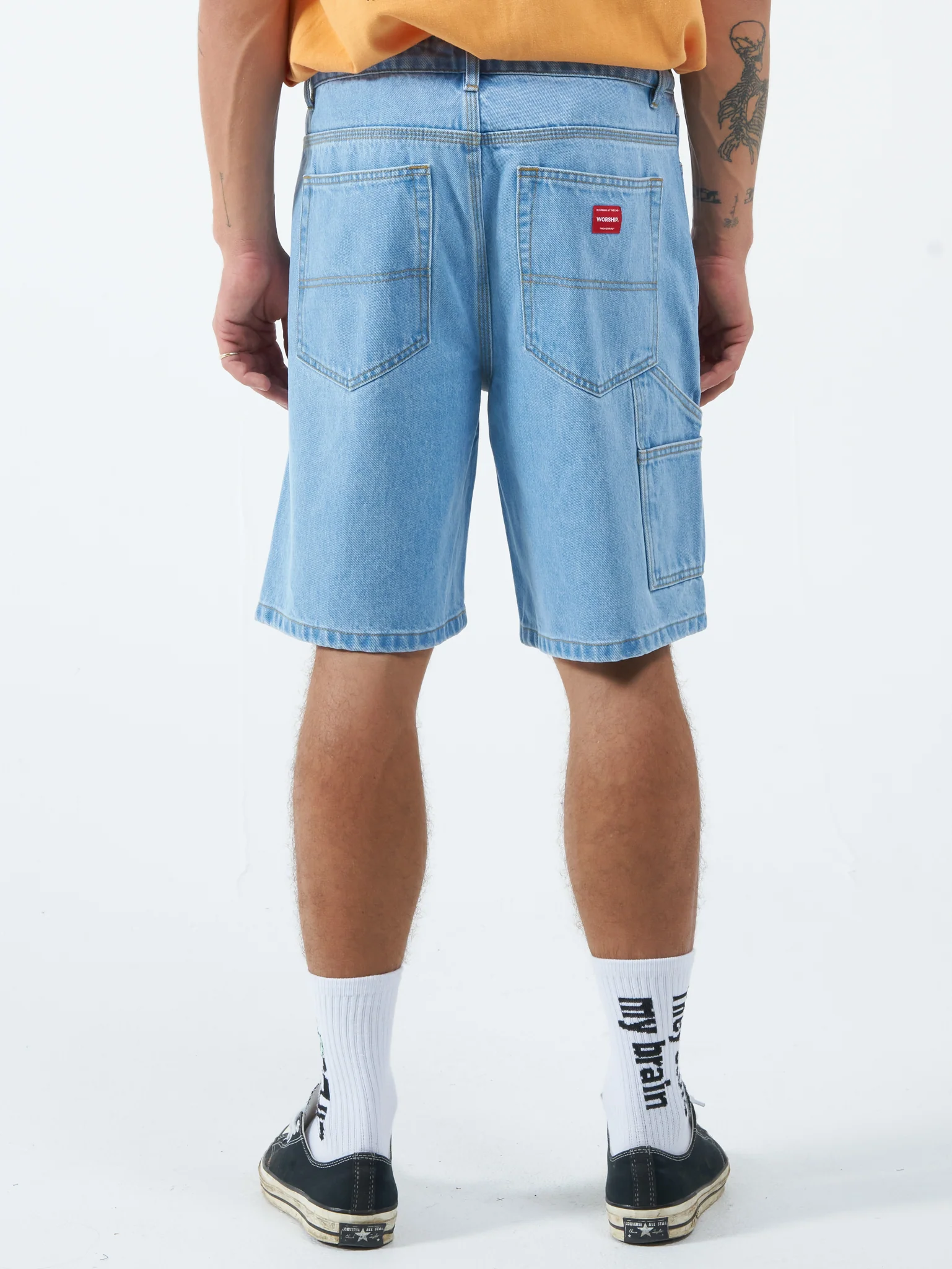 Worship Carpenter Short - Worn Electric Blue - Image 2