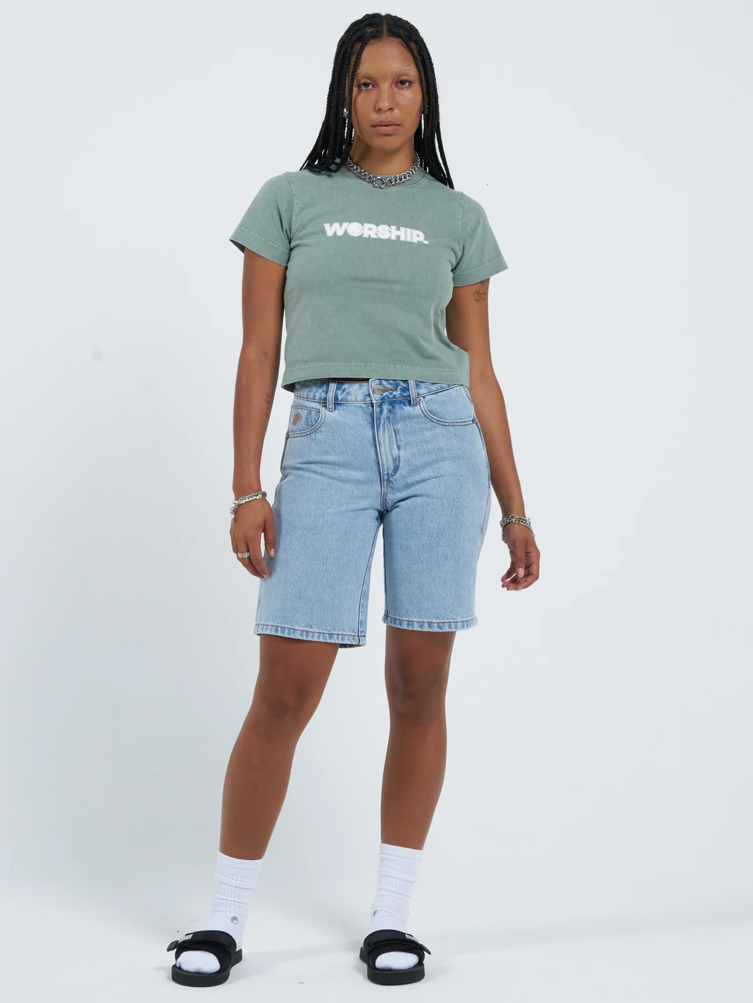 Worship Carpenter Short - Worship Worn Blue - Image 5