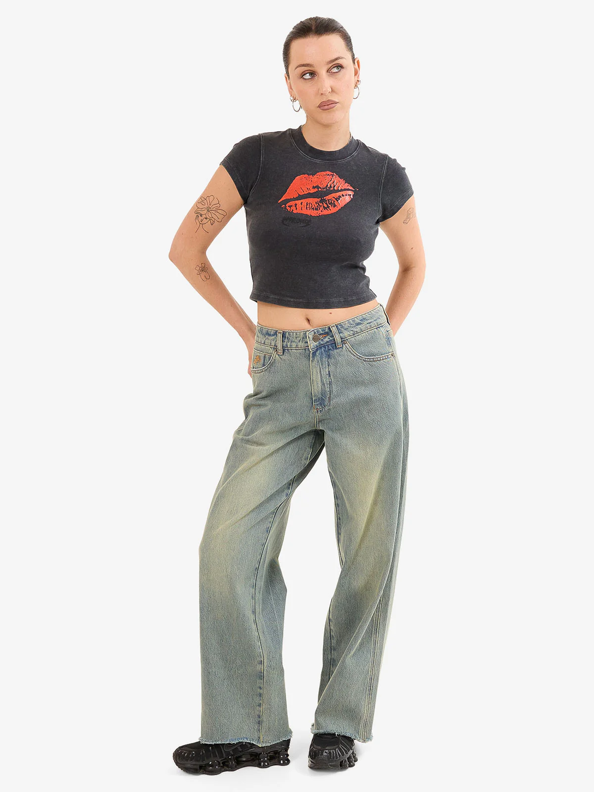 Worship Sloucher Jean - Hazard Blue