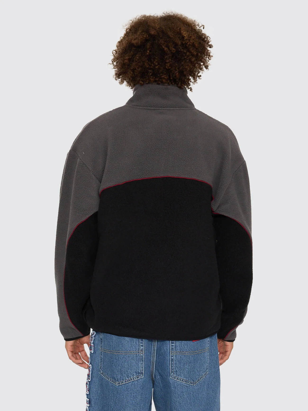 Wyldstyle Quarter Zip Sherpa Fleece - Black - Image 4